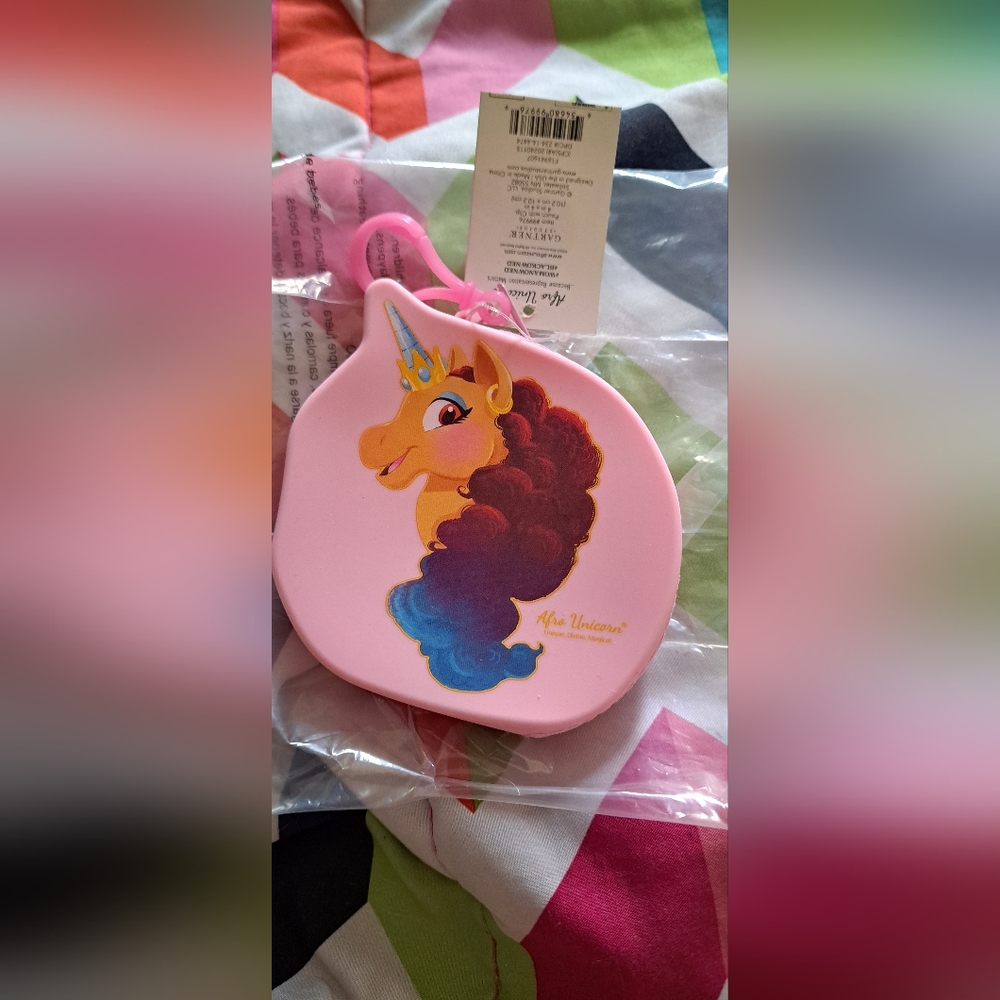 Unicorn Kids Pouch With clip NWT
